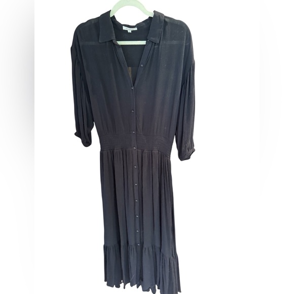 Z Supply Black Long Sleeve Dress - Picture 1 of 4